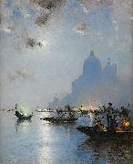 wilhelm von gegerfelt, Venice in twilight